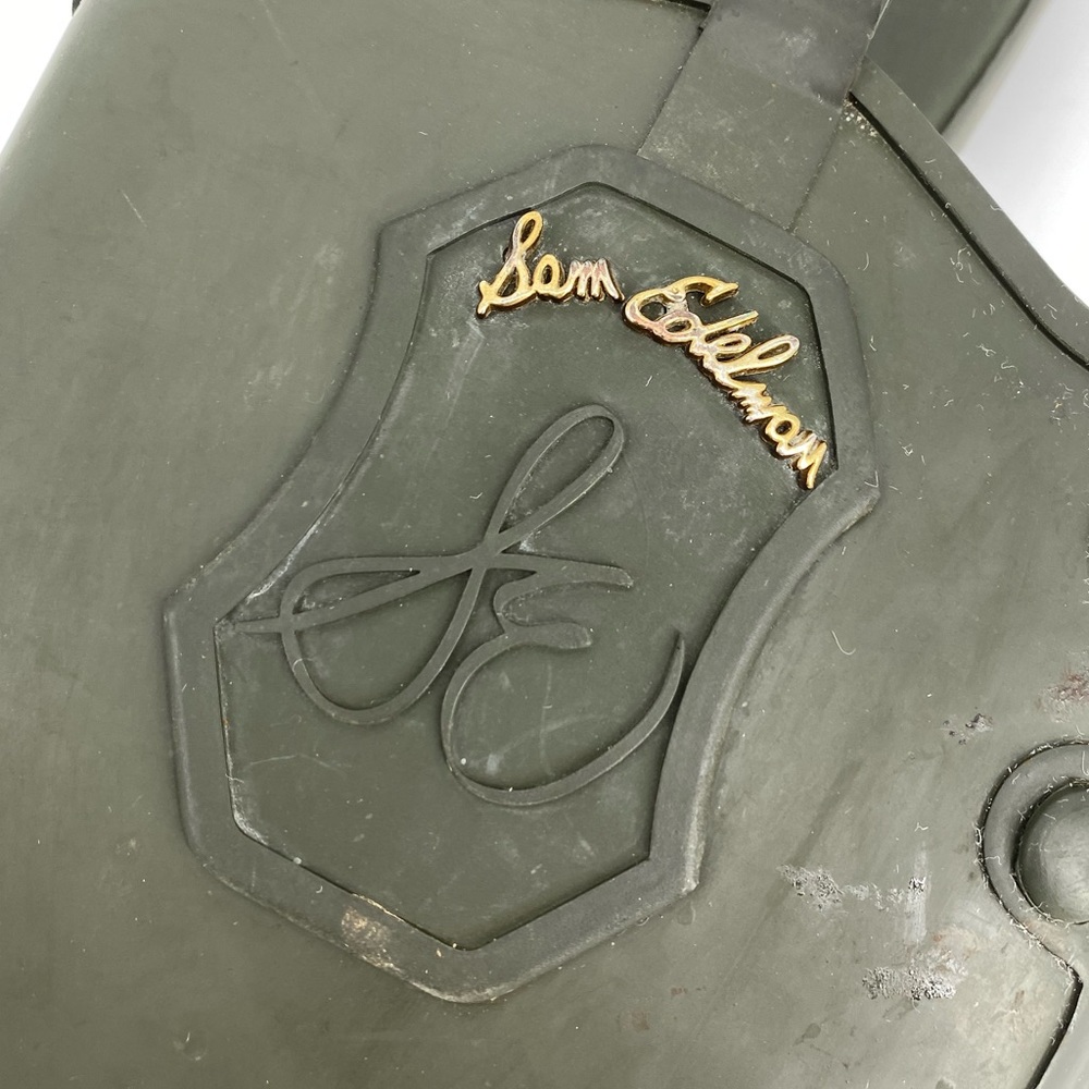 Sam Edelman Wellies Rain Boots Olive Equestrian 6M - Picture 6 of 9